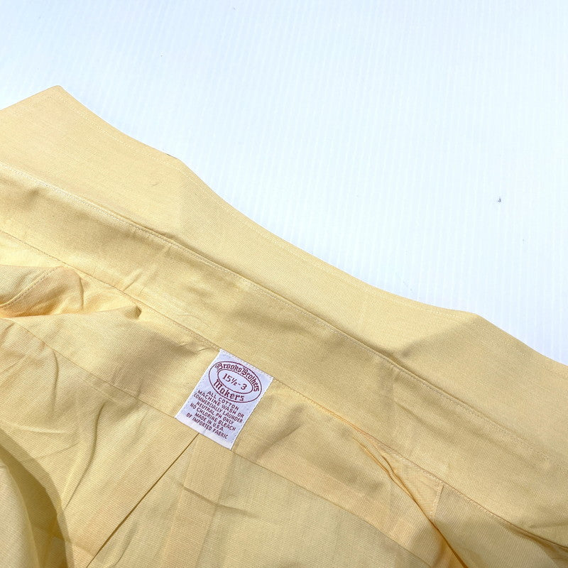 【中古品】【メンズ】 BROOKS BROTHERS ブルック ブラザーズ MAKERS 90's SHIRT メイカーズ 90年代 シャツ 145-260710-sa-12-tei サイズ：15 カラー：イエロー 万代Net店