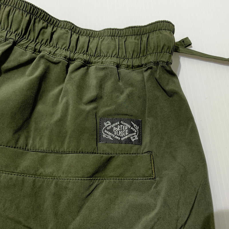 【中古品】【メンズ】 PORTER CLASSIC ポータークラシック SUPER NYLON STRETCH SHORTS スーパー ナイロン ストレッチ ショーツ ボトムス 151-260710-sa-01-tei サイズ：2 カラー：カーキ 万代Net店