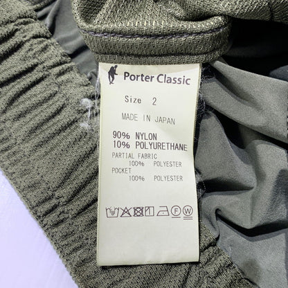 【中古品】【メンズ】 PORTER CLASSIC ポータークラシック SUPER NYLON STRETCH SHORTS スーパー ナイロン ストレッチ ショーツ ボトムス 151-260710-sa-01-tei サイズ：2 カラー：カーキ 万代Net店
