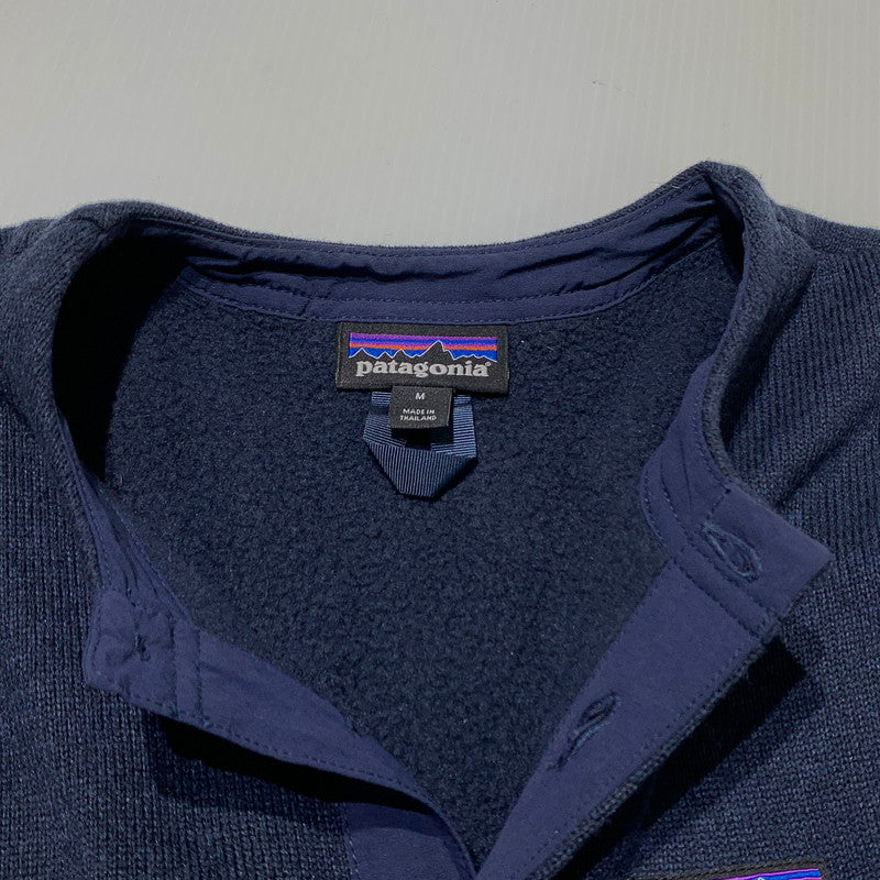 【中古品】【メンズ】 PATAGONIA パタゴニア BETTER SWEATER HENLEY PULLOVER STY25305FA19 ベター セーター ヘンリー プルーオーバー トップス 144-260710-sa-05-tei サイズ：M カラー：ネイビー 万代Net店
