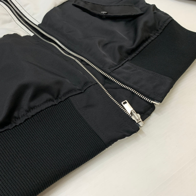 【中古品】【メンズ】 NIKE ナイキ DD6056-010 AS M NSW SYNFL SWOOSH BOMBER "BLACK WHITE" メンズ スウィッシュ ボンバー ジャケット ブラック ホワイト アウター リバーシブル 148-260710-sa-18-tei サイズ：S カラー：ブラック 万代Net店