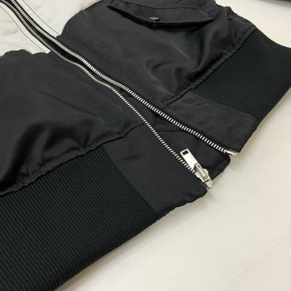 【中古品】【メンズ】 NIKE ナイキ DD6056-010 AS M NSW SYNFL SWOOSH BOMBER "BLACK WHITE" メンズ スウィッシュ ボンバー ジャケット ブラック ホワイト アウター リバーシブル 148-260710-sa-18-tei サイズ：S カラー：ブラック 万代Net店