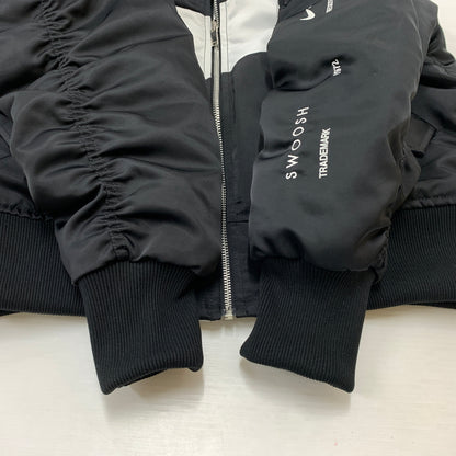 【中古品】【メンズ】 NIKE ナイキ DD6056-010 AS M NSW SYNFL SWOOSH BOMBER "BLACK WHITE" メンズ スウィッシュ ボンバー ジャケット ブラック ホワイト アウター リバーシブル 148-260710-sa-18-tei サイズ：S カラー：ブラック 万代Net店