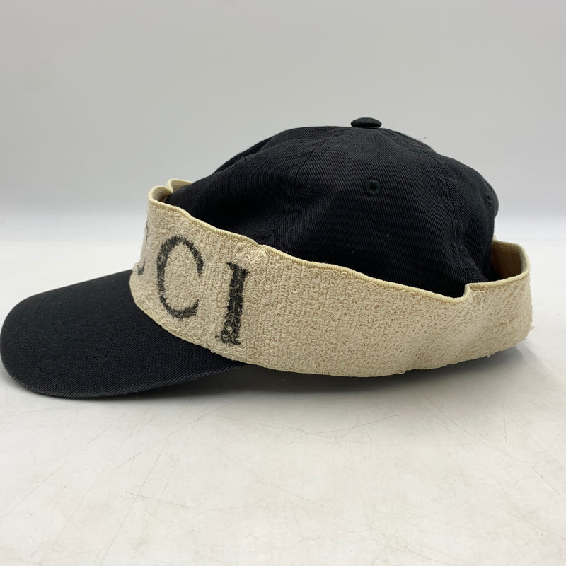 【中古品】【メンズ/レディース】 GUCCI グッチ ヘアバンド ベースボールキャップ 帽子 183-260710-ko-01-tei サイズ：L カラー：ブラック 万代Net店