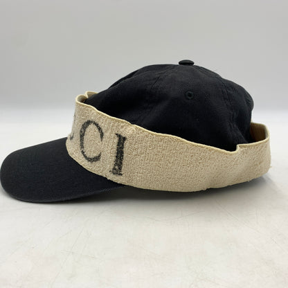 【中古品】【メンズ/レディース】 GUCCI グッチ ヘアバンド ベースボールキャップ 帽子 183-260710-ko-01-tei サイズ：L カラー：ブラック 万代Net店