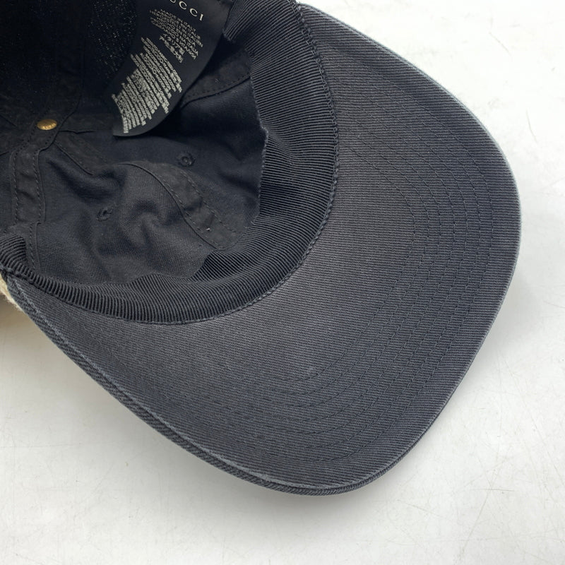 【中古品】【メンズ/レディース】 GUCCI グッチ ヘアバンド ベースボールキャップ 帽子 183-260710-ko-01-tei サイズ：L カラー：ブラック 万代Net店