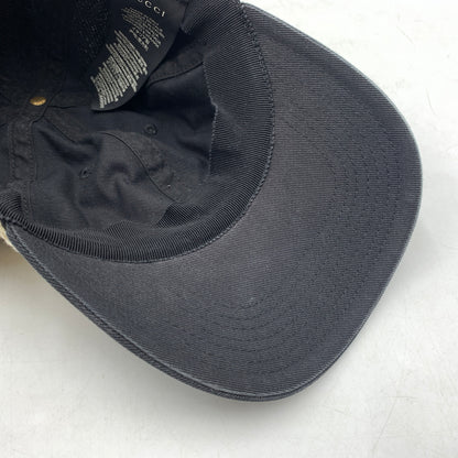 【中古品】【メンズ/レディース】 GUCCI グッチ ヘアバンド ベースボールキャップ 帽子 183-260710-ko-01-tei サイズ：L カラー：ブラック 万代Net店