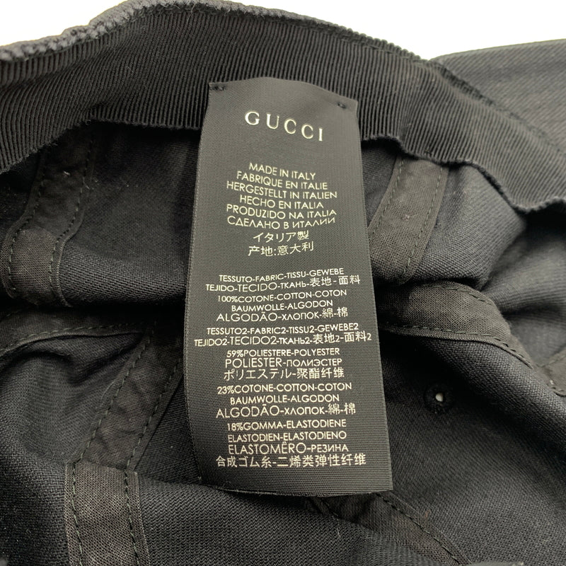 【中古品】【メンズ/レディース】 GUCCI グッチ ヘアバンド ベースボールキャップ 帽子 183-260710-ko-01-tei サイズ：L カラー：ブラック 万代Net店