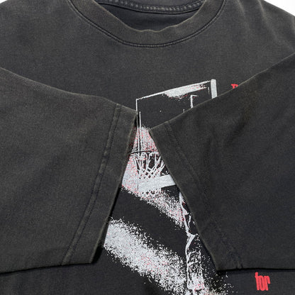 【中古品】【メンズ】 AIR JORDAN エアジョーダン AS MJ FLT SS GRAPHIC CREW CV5109-010 フライト ショートスリーブ グラフィック クルー Tシャツ 半袖 トップス 148-260826-yo-07-teih サイズ：L カラー：ブラック 万代Net店