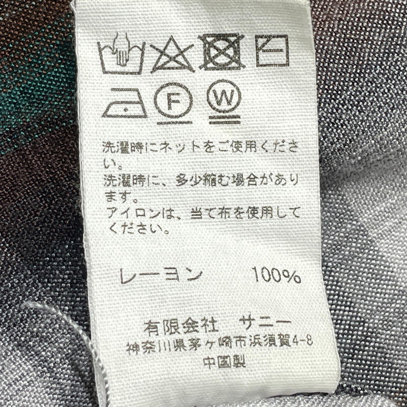 【現状渡し品】【メンズ】 PENNY'S TOWNCRAFT ペニーズ タウンクラフト 60’s RAYON CHECK SHIRT 60年代 レーヨン チェック シャツ 長袖 トップス 復刻 145-260807-sa-16-tei サイズ：L カラー：グレー 万代Net店
