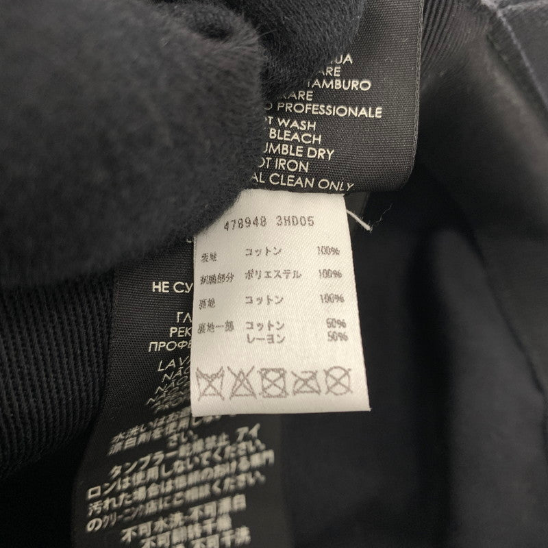 【中古品】【メンズ】 GUCCI グッチ LOVED LOGO CAP 478948 3HD05 ラブ ロゴ キャップ 帽子 コットン キャンバスベースボールキャップ 185-260714-ko-09-tei サイズ：L カラー：ブラック 万代Net店