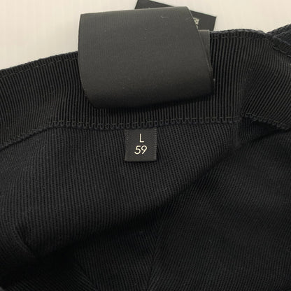 【中古品】【メンズ】 GUCCI グッチ LOVED LOGO CAP 478948 3HD05 ラブ ロゴ キャップ 帽子 コットン キャンバスベースボールキャップ 185-260714-ko-09-tei サイズ：L カラー：ブラック 万代Net店