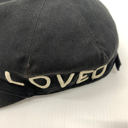 【中古品】【メンズ】 GUCCI グッチ LOVED LOGO CAP 478948 3HD05 ラブ ロゴ キャップ 帽子 コットン キャンバスベースボールキャップ 185-260714-ko-09-tei サイズ：L カラー：ブラック 万代Net店