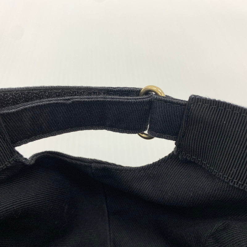 【中古品】【メンズ】 GUCCI グッチ LOVED LOGO CAP 478948 3HD05 ラブ ロゴ キャップ 帽子 コットン キャンバスベースボールキャップ 185-260714-ko-09-tei サイズ：L カラー：ブラック 万代Net店