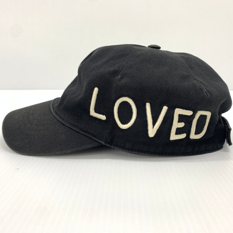 【中古品】【メンズ】 GUCCI グッチ LOVED LOGO CAP 478948 3HD05 ラブ ロゴ キャップ 帽子 コットン キャンバスベースボールキャップ 185-260714-ko-09-tei サイズ：L カラー：ブラック 万代Net店