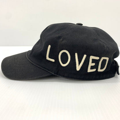 【中古品】【メンズ】 GUCCI グッチ LOVED LOGO CAP 478948 3HD05 ラブ ロゴ キャップ 帽子 コットン キャンバスベースボールキャップ 185-260714-ko-09-tei サイズ：L カラー：ブラック 万代Net店