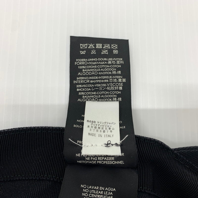 【中古品】【メンズ】 GUCCI グッチ LOVED LOGO CAP 478948 3HD05 ラブ ロゴ キャップ 帽子 コットン キャンバスベースボールキャップ 185-260714-ko-09-tei サイズ：L カラー：ブラック 万代Net店