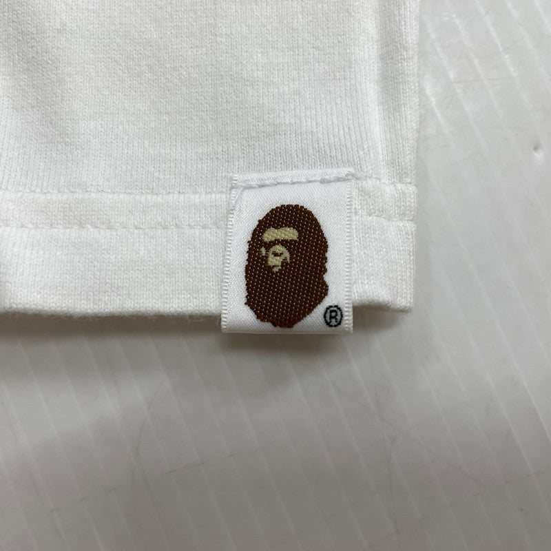 【中古品】【メンズ】 A BATHING APE アベイシングエイプ × MARVEL マーベル 別注コラボ COMIC PRINT S/S TEE コミック プリント ショートスリーブTシャツ 半袖トップス 142-260711-ss-01-tei サイズ：2XL カラー：ホワイト 万代Net店