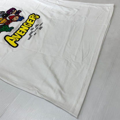 【中古品】【メンズ】 A BATHING APE アベイシングエイプ × MARVEL マーベル 別注コラボ COMIC PRINT S/S TEE コミック プリント ショートスリーブTシャツ 半袖トップス 142-260711-ss-01-tei サイズ：2XL カラー：ホワイト 万代Net店