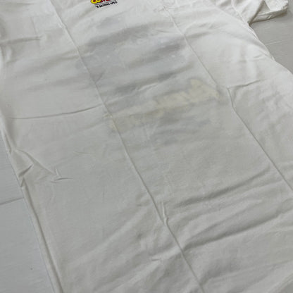 【中古品】【メンズ】 A BATHING APE アベイシングエイプ × MARVEL マーベル 別注コラボ COMIC PRINT S/S TEE コミック プリント ショートスリーブTシャツ 半袖トップス 142-260711-ss-01-tei サイズ：2XL カラー：ホワイト 万代Net店