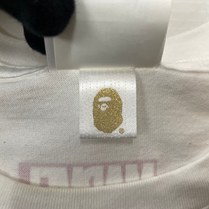 【中古品】【メンズ】 A BATHING APE アベイシングエイプ × MARVEL マーベル 別注コラボ COMIC PRINT S/S TEE コミック プリント ショートスリーブTシャツ 半袖トップス 142-260711-ss-01-tei サイズ：2XL カラー：ホワイト 万代Net店