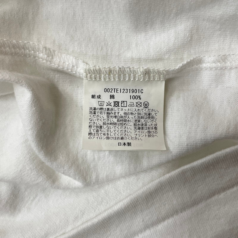 【中古品】【メンズ】 A BATHING APE アベイシングエイプ × A.P.C. アーペーセー 別注コラボ LOGO MILO ON APC WIDE S/S TEE ロゴ ミロオンAPC ワイド ショートスリーブTシャツ 半袖トップス 142-260711-ss-04-tei サイズ：2XL カラー：ホワイト 万代Net店