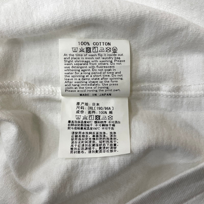 【中古品】【メンズ】 A BATHING APE アベイシングエイプ × A.P.C. アーペーセー 別注コラボ LOGO MILO ON APC WIDE S/S TEE ロゴ ミロオンAPC ワイド ショートスリーブTシャツ 半袖トップス 142-260711-ss-04-tei サイズ：2XL カラー：ホワイト 万代Net店