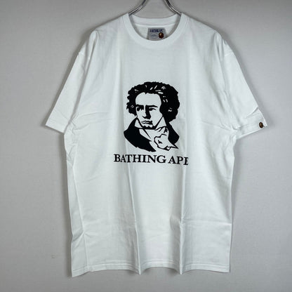 【中古品】【メンズ】 A BATHING APE アベイシングエイプ BEETHOVEN S/S TEE ベートーヴェン ショートスリーブTシャツ 半袖トップス 142-260711-ss-03-tei サイズ：2XL カラー：ホワイト 万代Net店