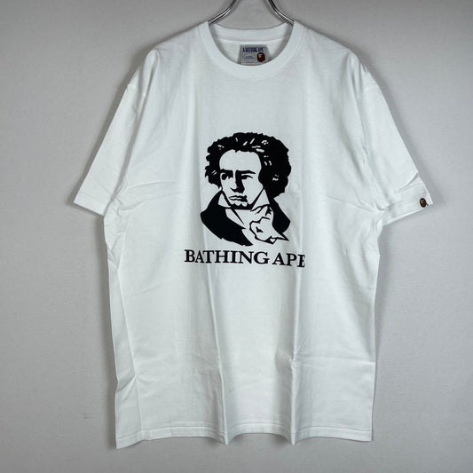 【中古品】【メンズ】 A BATHING APE アベイシングエイプ BEETHOVEN S/S TEE ベートーヴェン ショートスリーブTシャツ 半袖トップス 142-260711-ss-03-tei サイズ：2XL カラー：ホワイト 万代Net店
