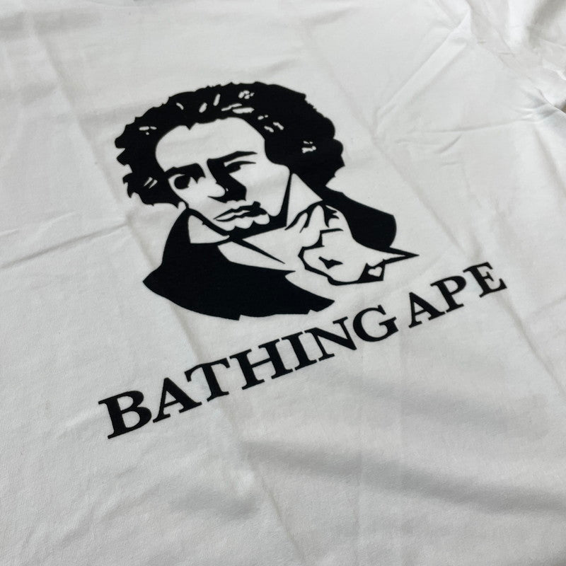 【中古品】【メンズ】 A BATHING APE アベイシングエイプ BEETHOVEN S/S TEE ベートーヴェン ショートスリーブTシャツ 半袖トップス 142-260711-ss-03-tei サイズ：2XL カラー：ホワイト 万代Net店