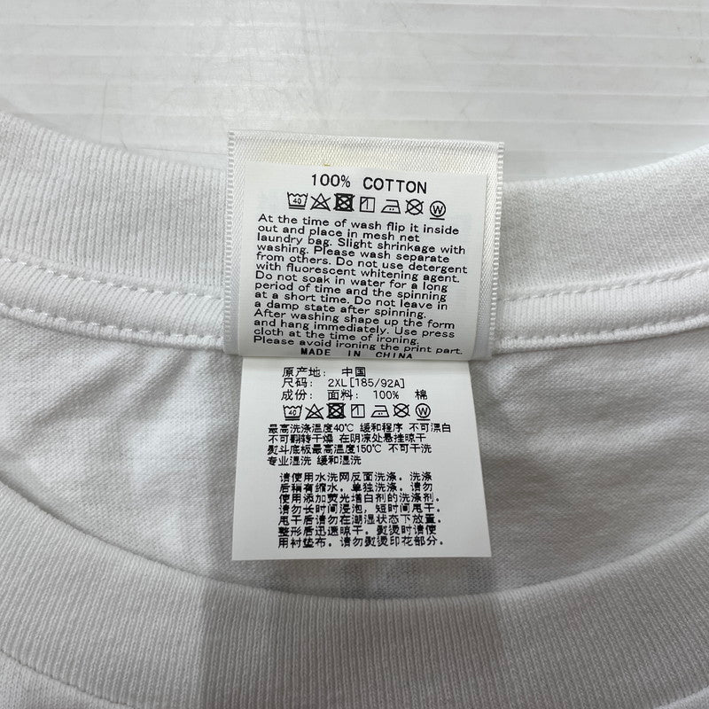 【中古品】【メンズ】 A BATHING APE アベイシングエイプ × GUUNA ガンナ 別注コラボ LOGO S/S TEE ロゴ ショートスリーブTシャツ 半袖トップス 142-260711-ss-02-tei サイズ：2XL カラー：ホワイト 万代Net店