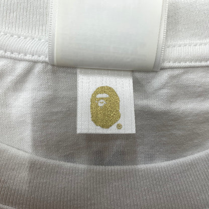 【中古品】【メンズ】 A BATHING APE アベイシングエイプ × GUUNA ガンナ 別注コラボ LOGO S/S TEE ロゴ ショートスリーブTシャツ 半袖トップス 142-260711-ss-02-tei サイズ：2XL カラー：ホワイト 万代Net店