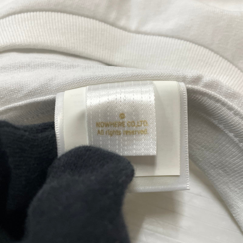 【中古品】【メンズ】 A BATHING APE アベイシングエイプ × GUUNA ガンナ 別注コラボ LOGO S/S TEE ロゴ ショートスリーブTシャツ 半袖トップス 142-260711-ss-02-tei サイズ：2XL カラー：ホワイト 万代Net店