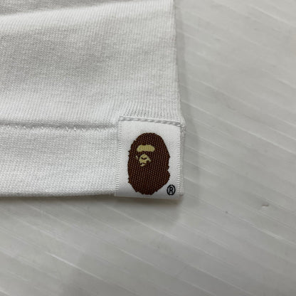 【中古品】【メンズ】 A BATHING APE アベイシングエイプ × GUUNA ガンナ 別注コラボ LOGO S/S TEE ロゴ ショートスリーブTシャツ 半袖トップス 142-260711-ss-02-tei サイズ：2XL カラー：ホワイト 万代Net店