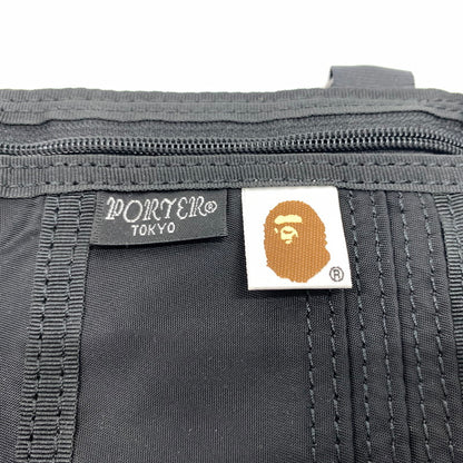 【中古品】【メンズ】 A BATHING APE アベイシングエイプ × PORTER ポーター 別注 コラボ JACQUARD CAMO WALLET ジャカード カモ ウォレット 財布 200-260714-ko-06-tei カラー：ブラック 万代Net店