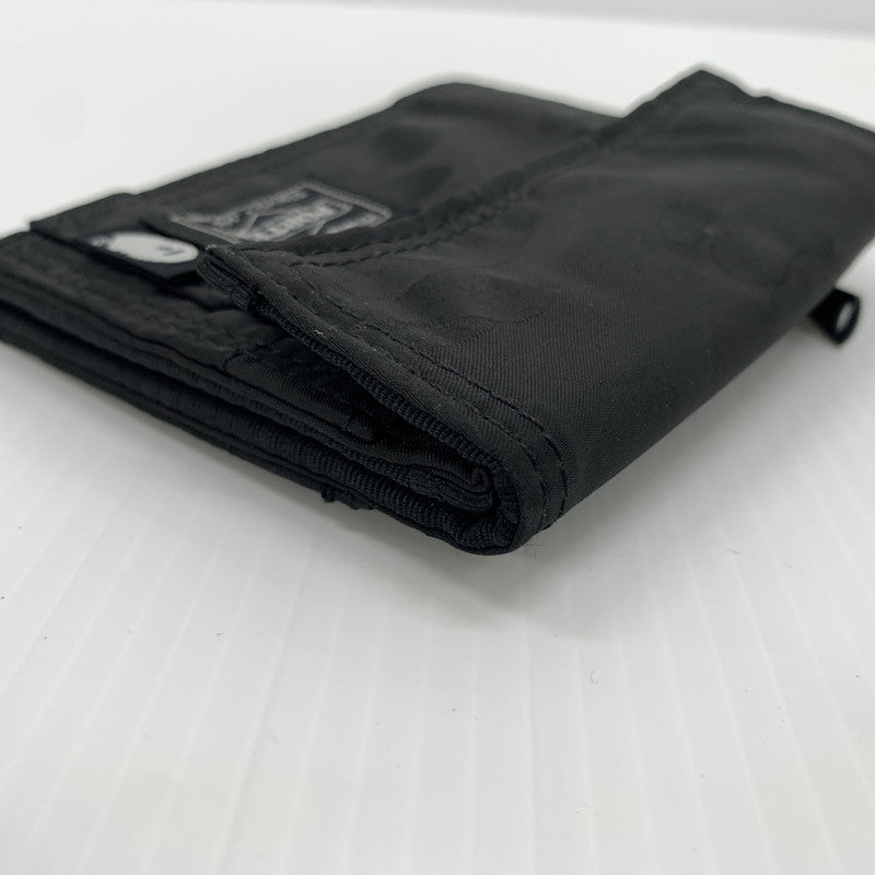 【中古品】【メンズ】 A BATHING APE アベイシングエイプ × PORTER ポーター 別注 コラボ JACQUARD CAMO WALLET ジャカード カモ ウォレット 財布 200-260714-ko-06-tei カラー：ブラック 万代Net店