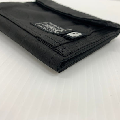 【中古品】【メンズ】 A BATHING APE アベイシングエイプ × PORTER ポーター 別注 コラボ JACQUARD CAMO WALLET ジャカード カモ ウォレット 財布 200-260714-ko-06-tei カラー：ブラック 万代Net店