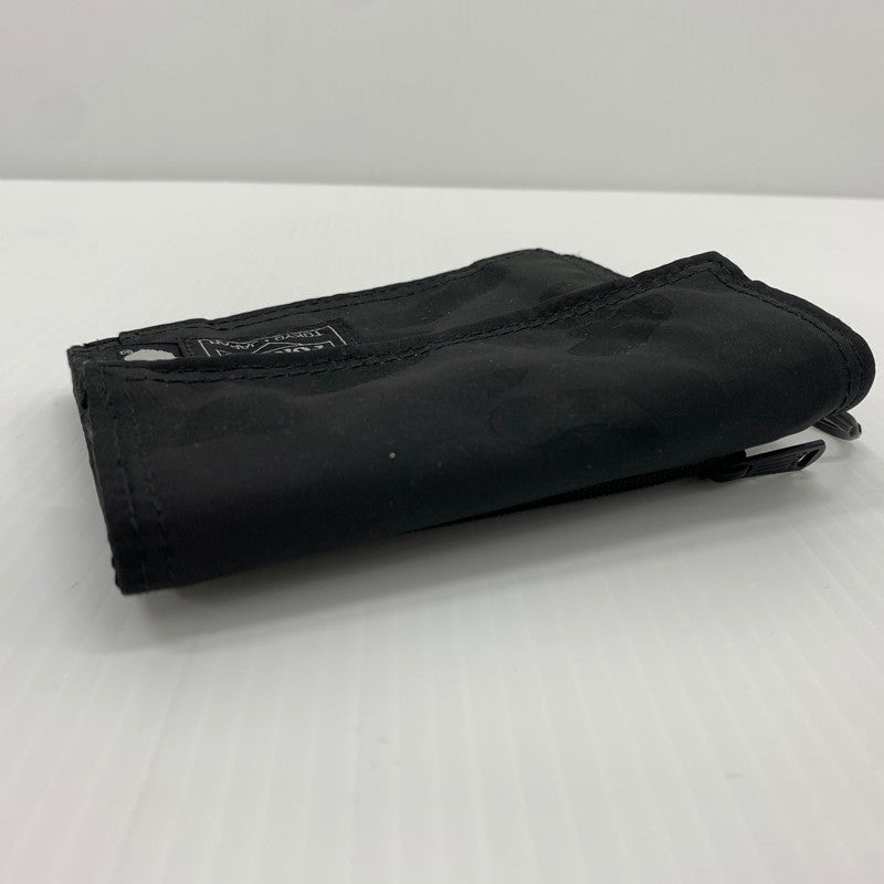 【中古品】【メンズ】 A BATHING APE アベイシングエイプ × PORTER ポーター 別注 コラボ JACQUARD CAMO WALLET ジャカード カモ ウォレット 財布 200-260714-ko-06-tei カラー：ブラック 万代Net店