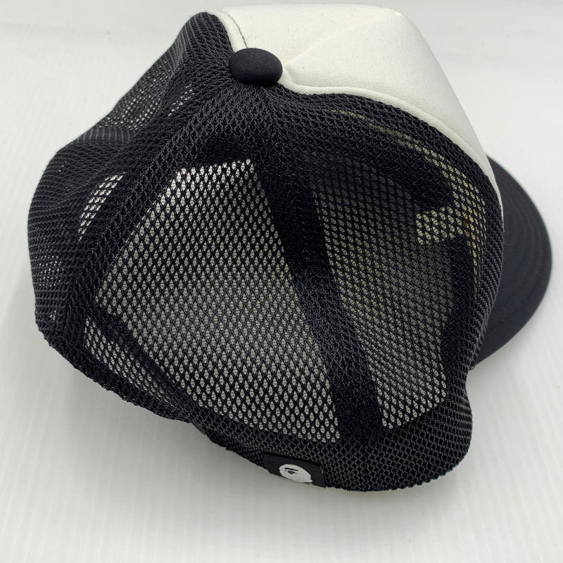 【中古品】【メンズ】 ABATHINGAPE アベイシングエイプ × BLACK EYE PATCH ブラックアイパッチ 別注コラボ COLLEGE MESH CAP 001CPK231905C カレッジ メッシュ キャップ 帽子 185-260730-yo-08-tei サイズ：F カラー：ブラック 万代Net店