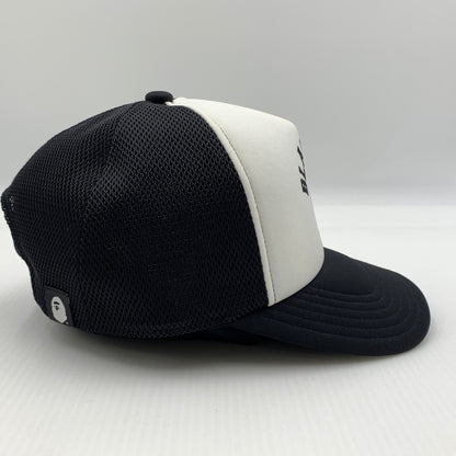 【中古品】【メンズ】 ABATHINGAPE アベイシングエイプ × BLACK EYE PATCH ブラックアイパッチ 別注コラボ COLLEGE MESH CAP 001CPK231905C カレッジ メッシュ キャップ 帽子 185-260730-yo-08-tei サイズ：F カラー：ブラック 万代Net店