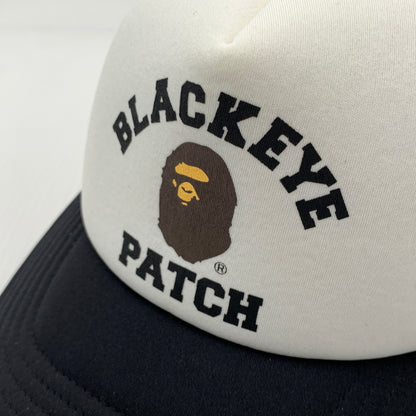 【中古品】【メンズ】 ABATHINGAPE アベイシングエイプ × BLACK EYE PATCH ブラックアイパッチ 別注コラボ COLLEGE MESH CAP 001CPK231905C カレッジ メッシュ キャップ 帽子 185-260730-yo-08-tei サイズ：F カラー：ブラック 万代Net店