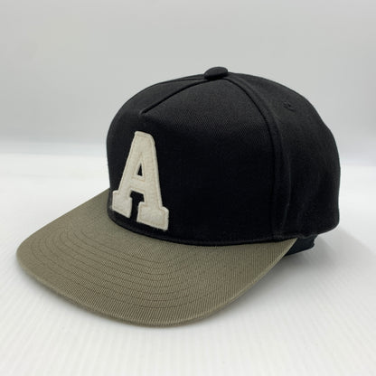 【中古品】【メンズ】 ABATHINGAPE アベイシングエイプ LOGO CAP 001CPC201029X ロゴ キャップ 帽子 185-260730-yo-05-tei サイズ：F カラー：ブラック 万代Net店