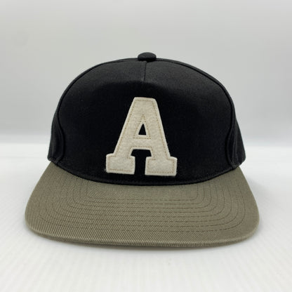 【中古品】【メンズ】 ABATHINGAPE アベイシングエイプ LOGO CAP 001CPC201029X ロゴ キャップ 帽子 185-260730-yo-05-tei サイズ：F カラー：ブラック 万代Net店