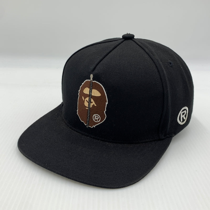 【中古品】【メンズ】 ABATHINGAPE アベイシングエイプ 2ND APE CAP セカンド エイプ キャップ 帽子 185-260730-yo-06-tei サイズ：F カラー：ブラック 万代Net店