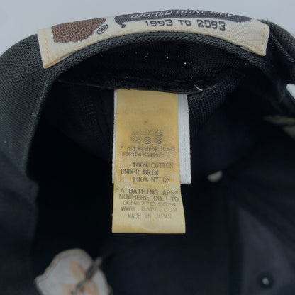 【中古品】【メンズ】 ABATHINGAPE アベイシングエイプ 2ND APE CAP セカンド エイプ キャップ 帽子 185-260730-yo-06-tei サイズ：F カラー：ブラック 万代Net店