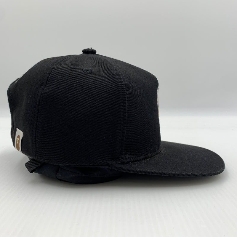 【中古品】【メンズ】 ABATHINGAPE アベイシングエイプ 2ND APE CAP セカンド エイプ キャップ 帽子 185-260730-yo-06-tei サイズ：F カラー：ブラック 万代Net店