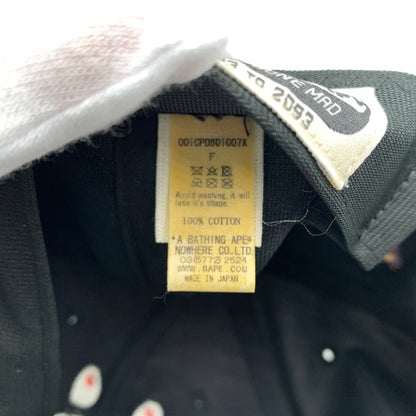 【中古品】【メンズ】 ABATHINGAPE アベイシングエイプ SHARK SNAPBACK CAP 001CPD801007X スナップバックキャップ 帽子 185-260730-yo-07-tei サイズ：F カラー：ネイビー 万代Net店