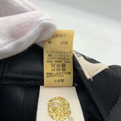 【中古品】【メンズ】 ABATHINGAPE アベイシングエイプ SHARK SNAPBACK CAP 001CPD801007X スナップバックキャップ 帽子 185-260730-yo-07-tei サイズ：F カラー：ネイビー 万代Net店