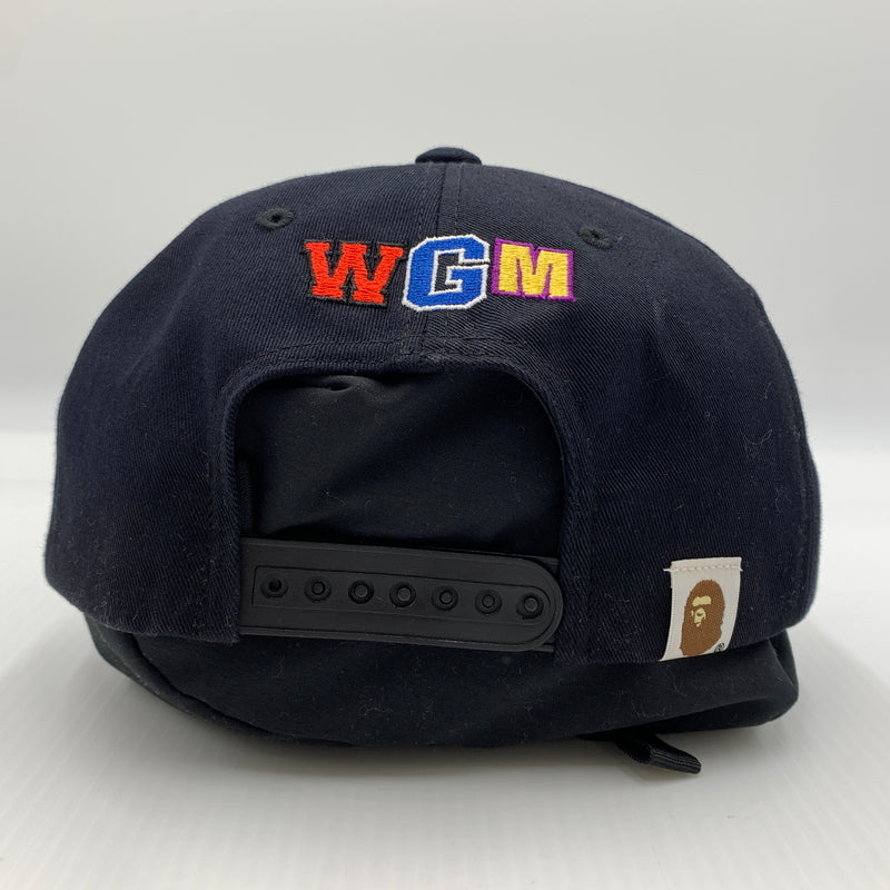 【中古品】【メンズ】 ABATHINGAPE アベイシングエイプ SHARK SNAPBACK CAP 001CPD801007X スナップバックキャップ 帽子 185-260730-yo-07-tei サイズ：F カラー：ネイビー 万代Net店