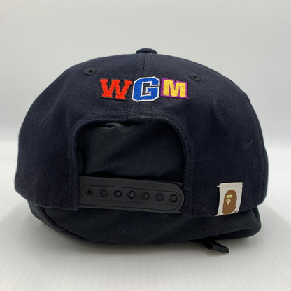 【中古品】【メンズ】 ABATHINGAPE アベイシングエイプ SHARK SNAPBACK CAP 001CPD801007X スナップバックキャップ 帽子 185-260730-yo-07-tei サイズ：F カラー：ネイビー 万代Net店